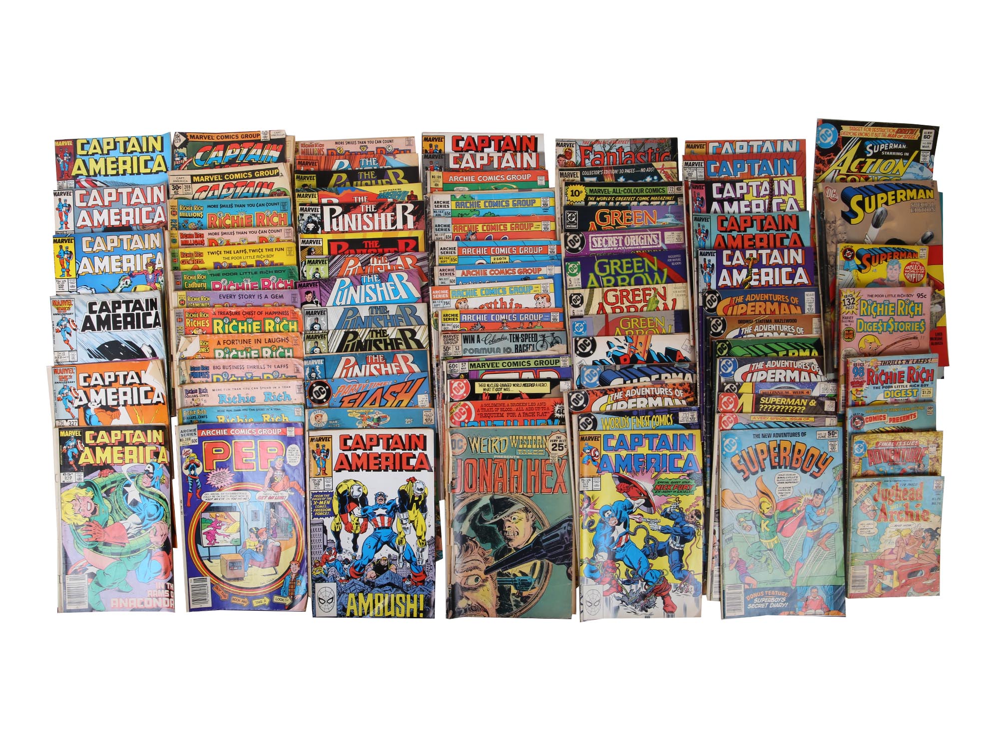 COLLECTIBLE DC COMICS AND MARVEL MAGAZINE ISSUES PIC-0